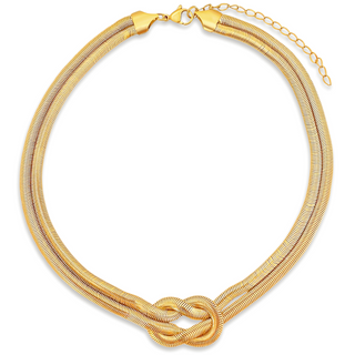 Ellie Vail - Rhodes Knotted Snake Chain Necklace