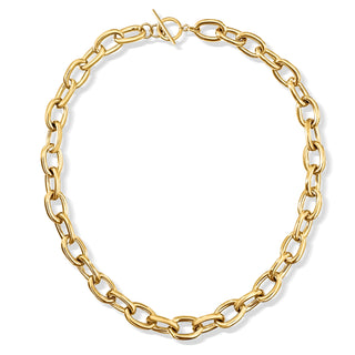 Ellie Vail Allegra Chunky Oval Chain Toggle Necklace