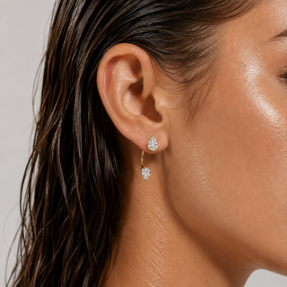 Teardrop Climber Earring