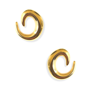 Oversized Swirl Stud Earring
