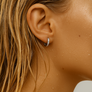 Tinsley Huggie Hoop Earring