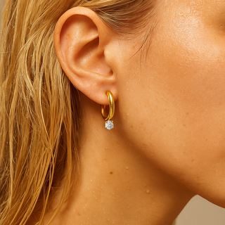 Studded Mini Hoop Earring