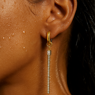 Tory Asymmetrical Mini Hoop Earring
