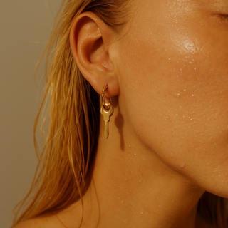 Key Mini Hoop Earring