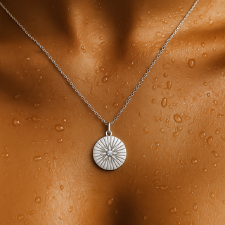 Rue Sunburst Disc Necklace
