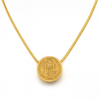 St Benedict Pendant Necklace