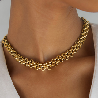 Rosalinda Chunky Chain Toggle Necklace