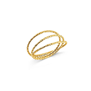 Blair Interlocking Hammered Ring