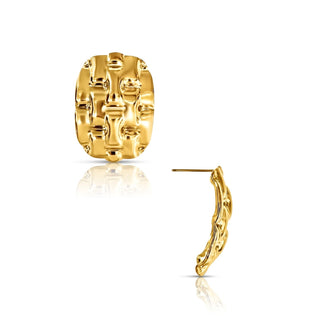 Ellie Vail - Adley Hammered Drop Earring