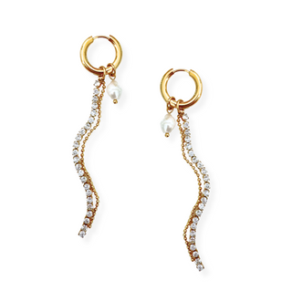 Pearl Mini Hoop Earring