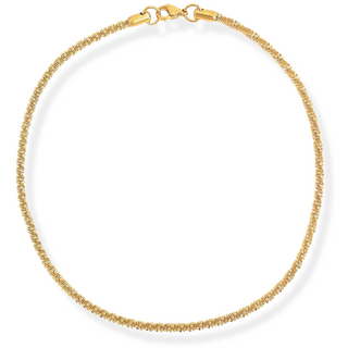 Textured Chain Choker Necklace