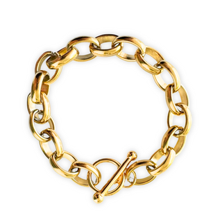 Chunky Rolo Chain Toggle Bracelet