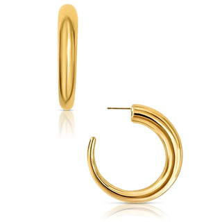 Ridley Large Tusk Hoop Earring