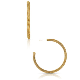 Lou Large Mesh Hoop Earring