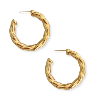 Large Twisted Hoop Earring