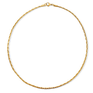 Ellie Vail Anya Long Box Chain Necklace