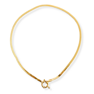 Sailors Clasp Herringbone Necklace