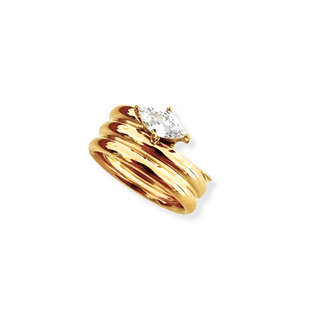 Layered Marquise Stone Ring