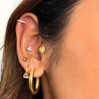 Ellie Vail - Sabina Triple Stone Cartilage Earring