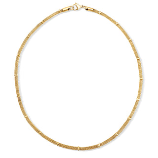 Ellie Vail Cosette Beaded Round Mesh Chain Necklace