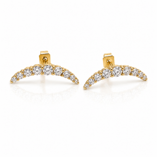 Cresent Stud Earring