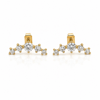 Mini Cresent Stud Earring