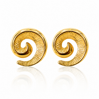 Textured Spiral Earring