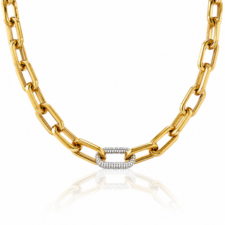 Pavé Link Chain Necklace