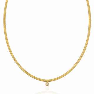 Herringbone Choker Necklace