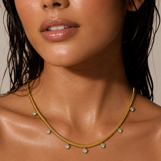 Snake Chain charm Necklace