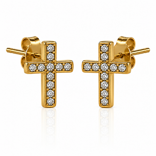 Cross Studded Earring