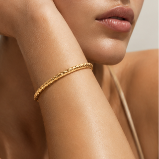Hammered Slip-on Bangle