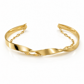 Layered Twisted Cuff Bracelet