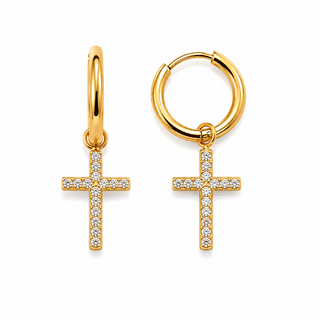 Charm Cross Earring