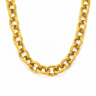 Oval Chain Choker Necklace
