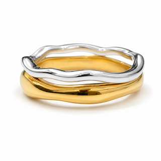 Stacked Wavey Ring