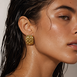 Woven Oval Earring