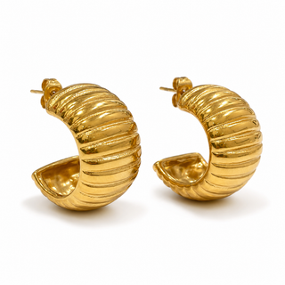 Coiled Hoop Earring