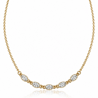 Marquise Stone Pendent Necklace