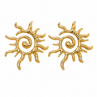 Danica Oversized Sun Earring — Stud Earring