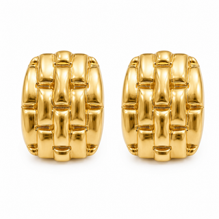 Woven Oval Earring