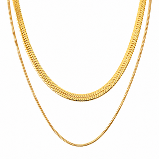 Cassia Double Chain Necklace