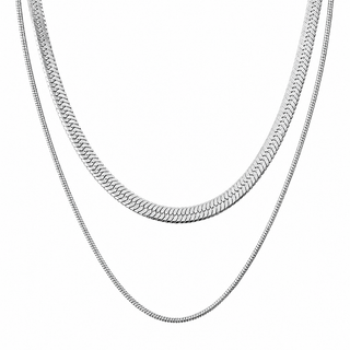 Cassia Double Chain Necklace