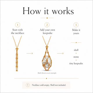 Olena Keepsake Net Necklace