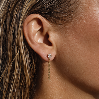 Chain Link Stud Earring