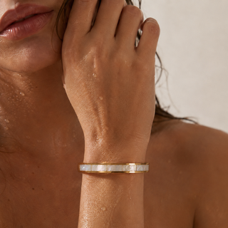 Pearl Bangle Bracelet