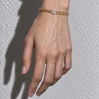 Pear Stone Chain Bracelet