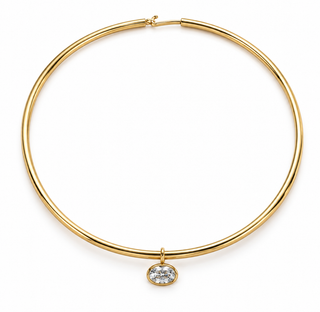 Bezel Collar Choker Necklace