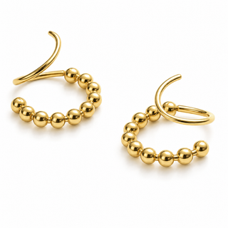 Annie Spiral Beaded Earring