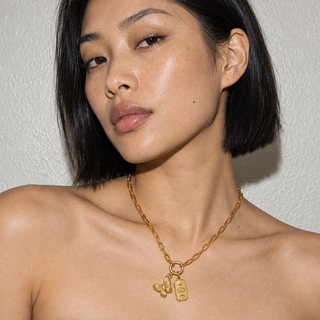 Margaret Paperclip Push Clasp Necklace